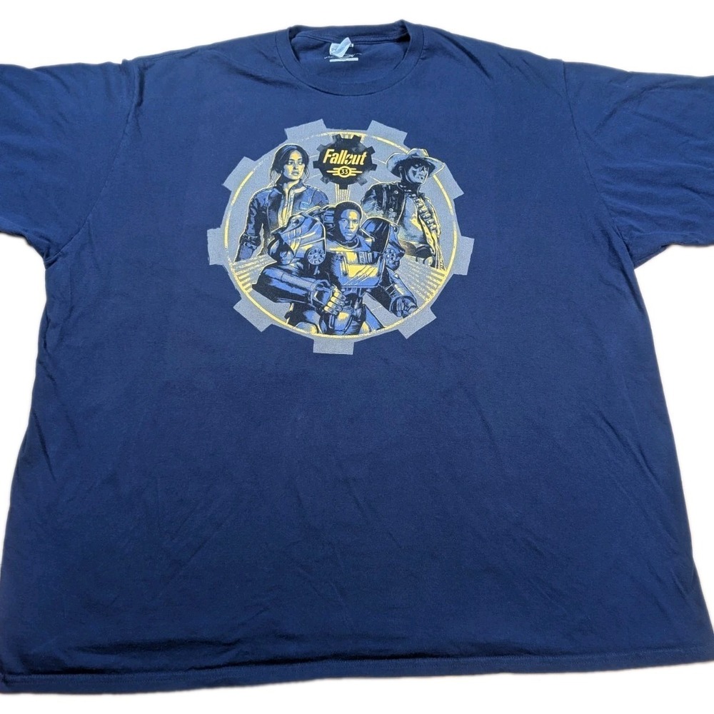 Fallout 33 Prime Video Promo T- Shirt Mens 4xl Blue